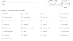 lakberendezési és építőipari szolgáltatások és termék típusok