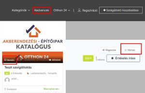 Lakberendezési építőipari cég mentése a kedvencek közé